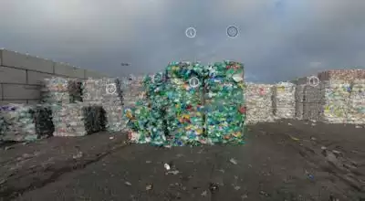 Balles de matières recyclables 