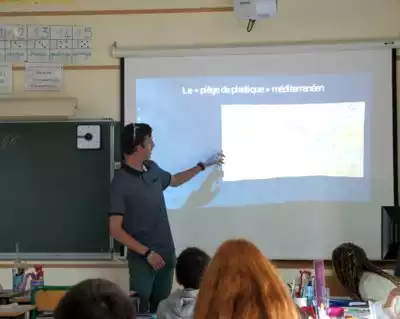 Animation scolaire du Sydetom66 - la pollution en mer Méditerranée 