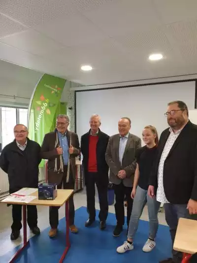 SYDETOM66- remise du lot au collège de la Côte Vermeille-Port Vendres